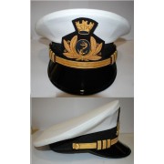Berretto "kingform" per personale maschile della marina militare da Sottocapo in S.p.e., Sottufficiale, Ufficiale inferiore e superiore e Ammiraglio Berretto "kingform" per personale maschile della marina militare da Sottocapo in S.p.e., Sottufficiale, Ufficiale inferiore e superiore e Ammiraglio
